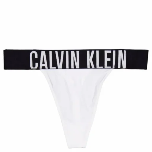 High Leg Thong White