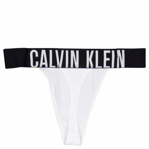 High Leg Thong White