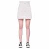 High Rise Mini Skirt White