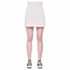 High Rise Mini Skirt White