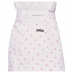 High Rise Mini Skirt White