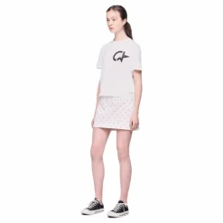 High Rise Mini Skirt White