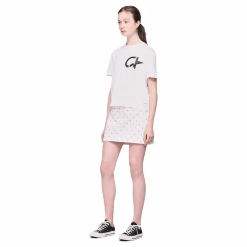High Rise Mini Skirt White