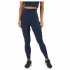 High Waist Tights - Side Pocke Dark Blue