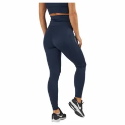 High Waist Tights - Side Pocke Dark Blue