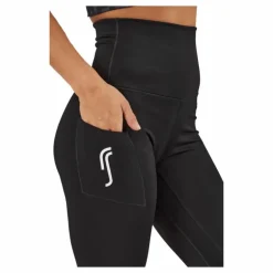 High Waist Tights - Side Pocke Black