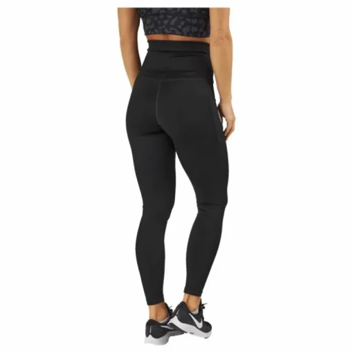 High Waist Tights - Side Pocke Black