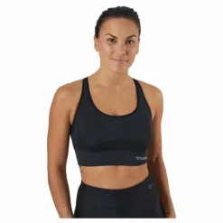 Hmlclea Seamless Sports Top Black Melange