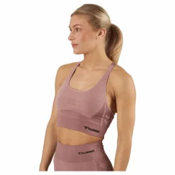 Hmlclea Seamless Sports Top Woodrose/rose Taupe Melange