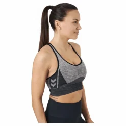 Hmlclea Seamless Sports Top Chateau Gray/black Melange
