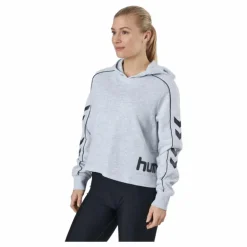 Hmllgc Yoko Cropped Hoodie Light Grey Melange