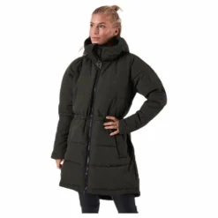 Hourglass Puffer Jacket Green