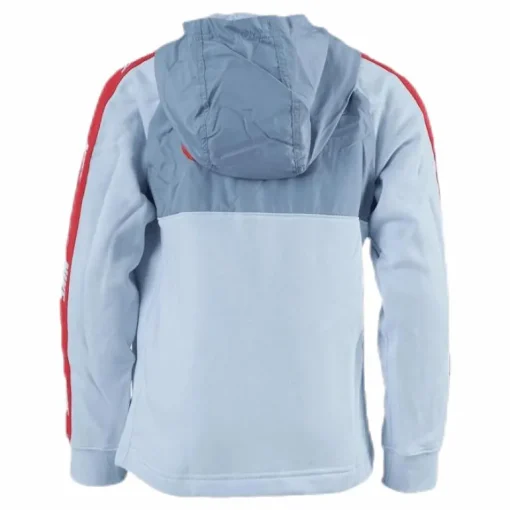 Hybrid 1/2 Zip Fleece Jr Blue/White