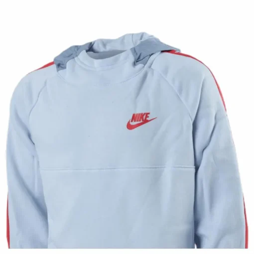 Hybrid 1/2 Zip Fleece Jr Blue/White