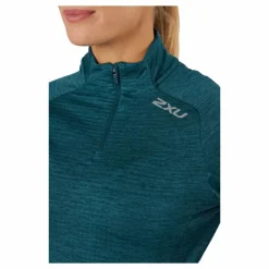 Ignition 1/4 Zip Deep Jade/silver Reflective
