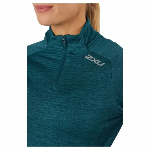 Ignition 1/4 Zip Deep Jade/silver Reflective