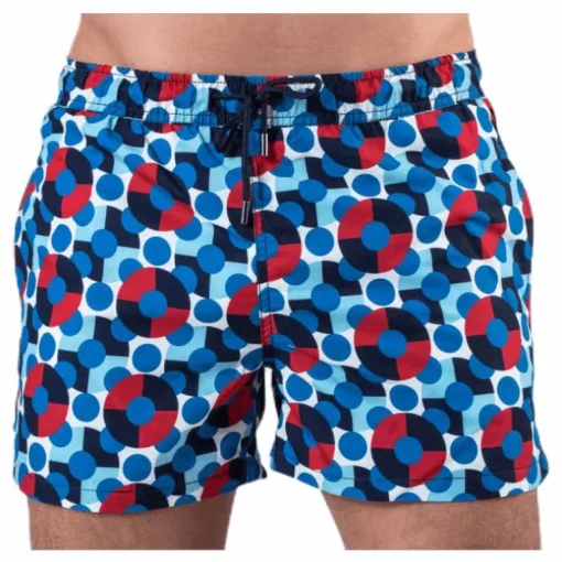Illusion Dot Swim Shorts Blue