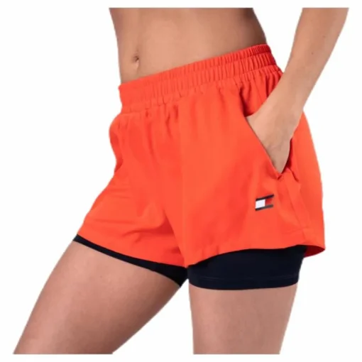 3" 2-IN 1 Woven Short LBR Orange