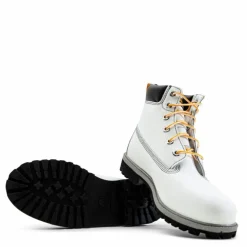 6 In Premium WP Boot Jr White