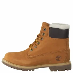 6 Inch Premium Shearling Lined Wheat Nubuck