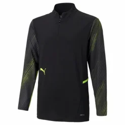 Individual Cup Training 1/4 Zip Top Black/Yellow
