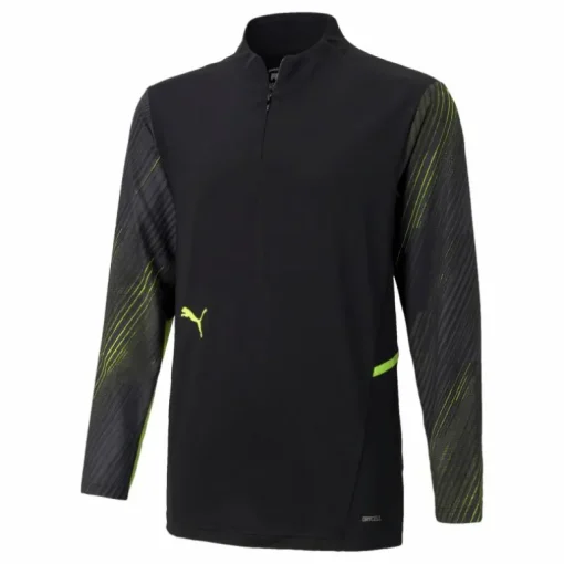 Individual Cup Training 1/4 Zip Top Black/Yellow
