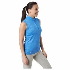 Jess Ss Polo Shirt Pacific