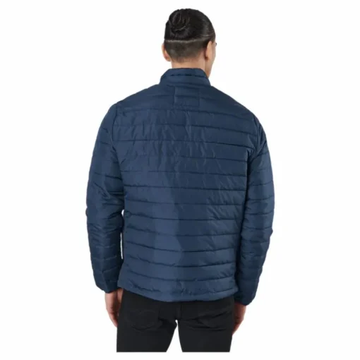 Jjeace Spring Puffer Collar Sn Navy Blazer