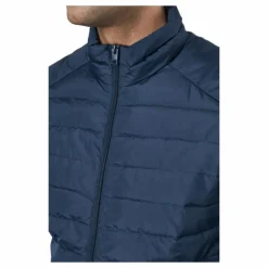 Jjeace Spring Puffer Collar Sn Navy Blazer