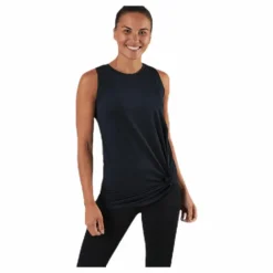 Jolie Knot Singlet Black