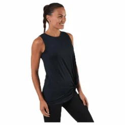 Jolie Knot Singlet Black