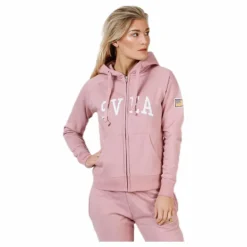 Judit Zip Hood Pink