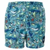 Junior 4" Volley Short AOP Blue