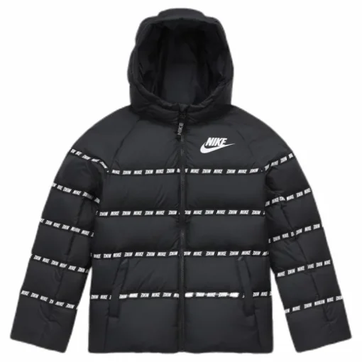 Junior Down Jacket White/Black