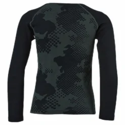 Junior Freeride Merino Wool Crew Green
