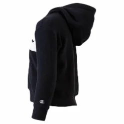 Junior Hooded Polar Fleece Black