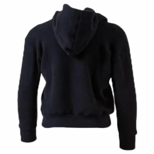 Junior Hooded Polar Fleece Black