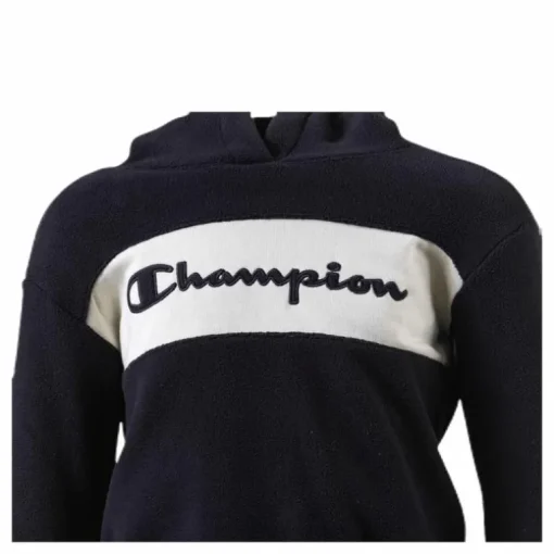 Junior Hooded Polar Fleece Black