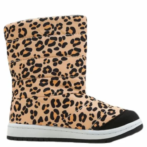 Junior Puffer Boot Print Black/Beige