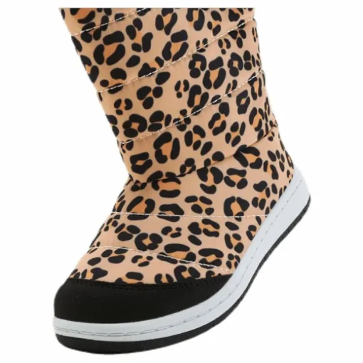 Junior Puffer Boot Print Black/Beige