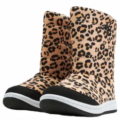 Junior Puffer Boot Print Black/Beige