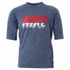 Junior Short Sleeve Hydroguard Sunset Blue