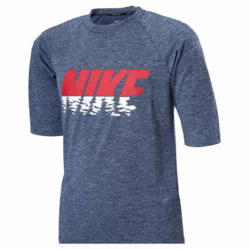 Junior Short Sleeve Hydroguard Sunset Blue