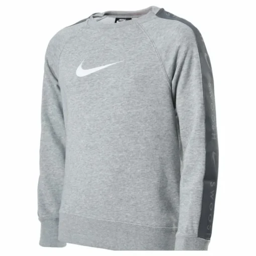 Junior Swoosh Crew Grey