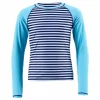 Junior UV Shirt LS Blue/Turquoise