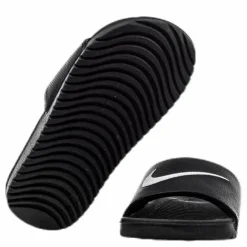 Kawa Little/Big Kids' Slides BLACK/WHITE