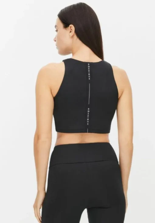 Kay Premium Cropped Top Black