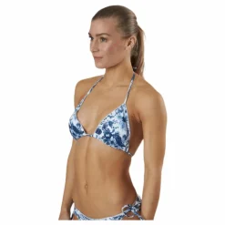 Kimo Ruffle Triangle Blue/White