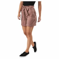 Kira Belt Shorts Brown