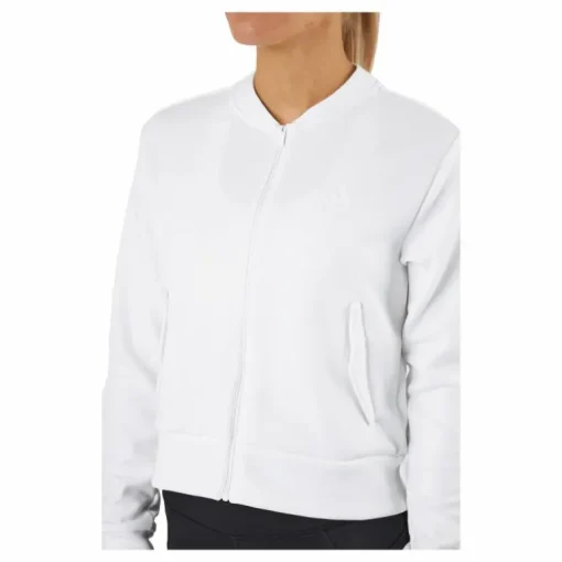 Knit Golf Bomber Jacket White